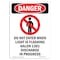 Signmission Safety Sign, OSHA Danger, 18" Height, Do Not Enter When Light, Portrait OS-DS-D-1218-V-1647 - alternate 1